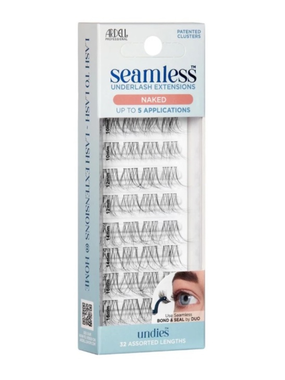 Seamless Underdlash Extensions - Naked